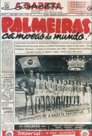 Palmeiras Campeão Mundial 1951